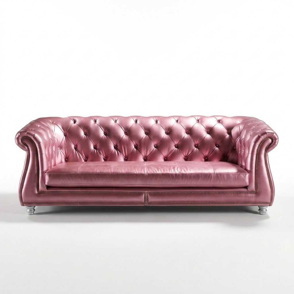 Chesterfield Extra Klasse Sofa Couch Garnitur Polster Designer Ledersofa