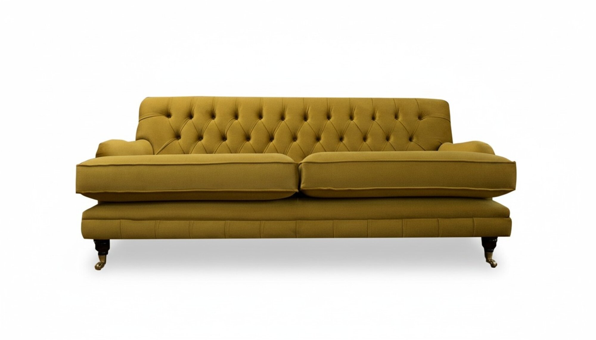 Chesterfield Gelb Sofa Stoff Wohnzimmer Design Couchen Polster Sofas