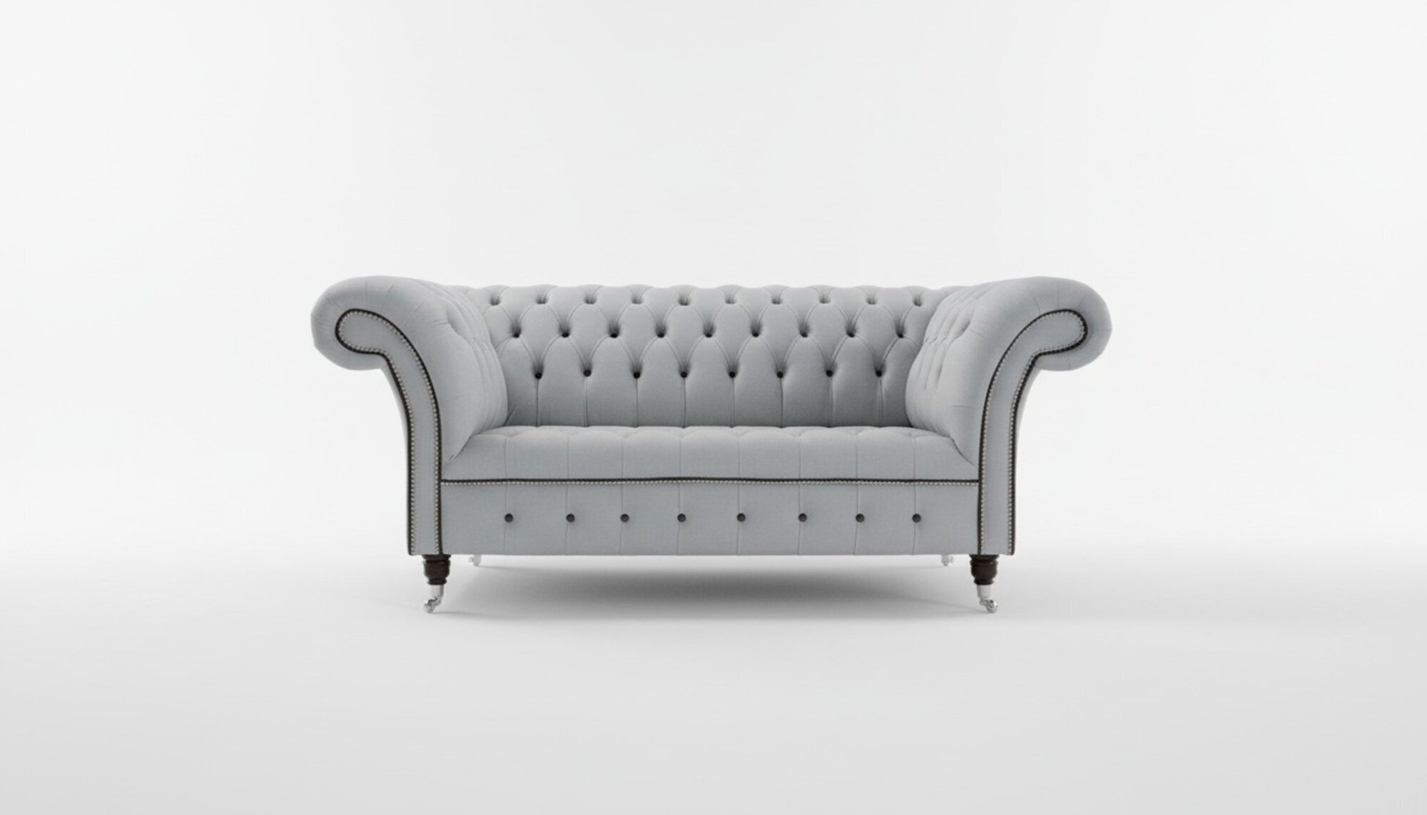 Chesterfield Ledersofa Couch Polster designer 2 Sitzer Sofas Couchen