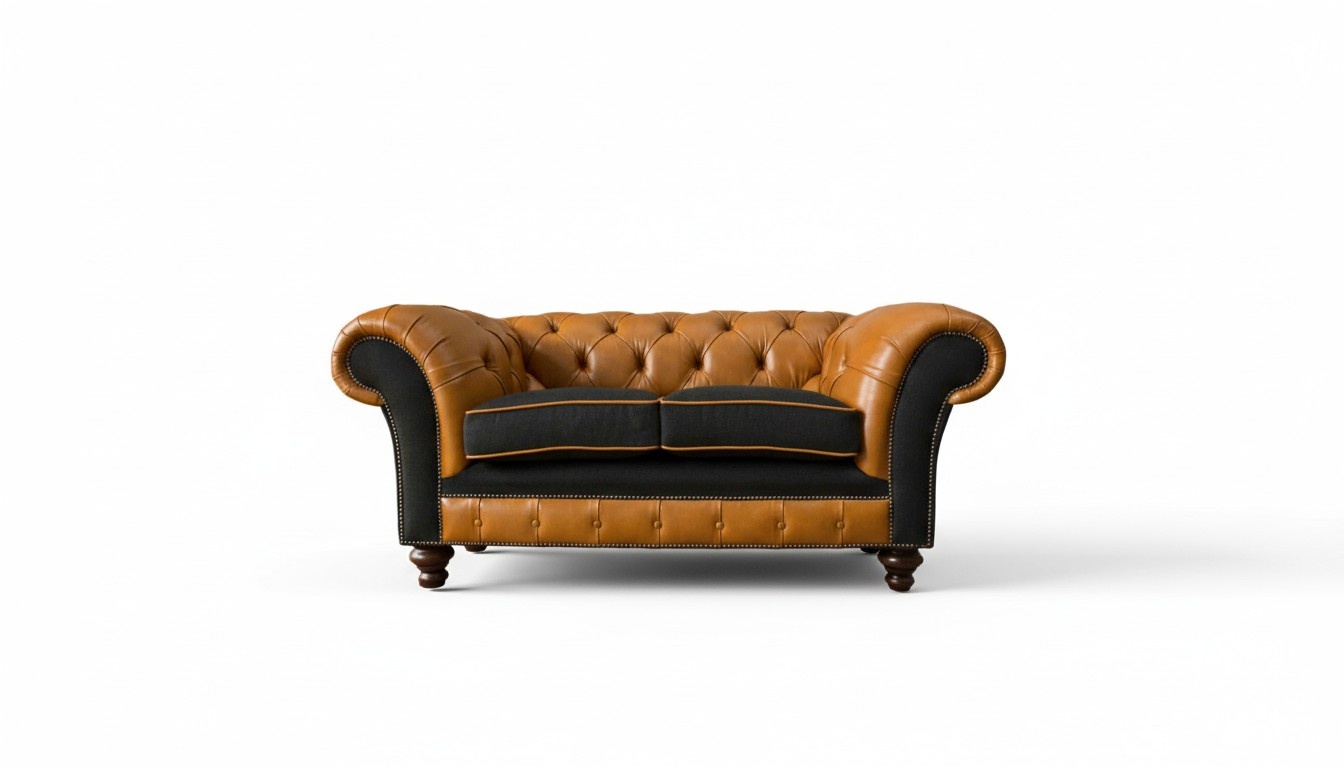 Chesterfield Ledersofa Sofa Couch Polster 2 Sitzer Sofas Couchen
