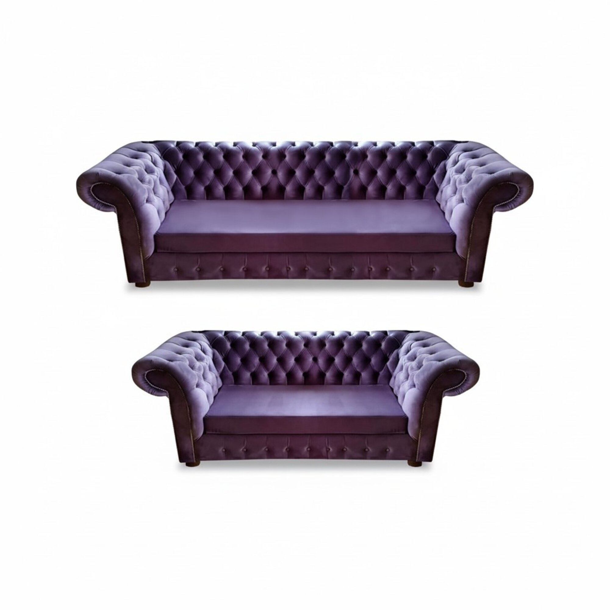 Chesterfield Lila Set Wohnzimmer Polstermöbel Modern Komplett Einrichtung
