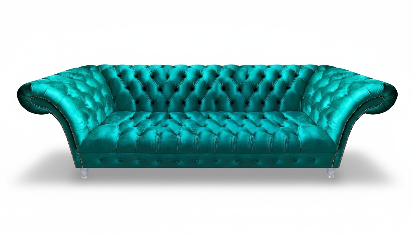 Chesterfield Luxus Modern Dreisitze Sofa Couch Designer Wohnzimmer Neu
