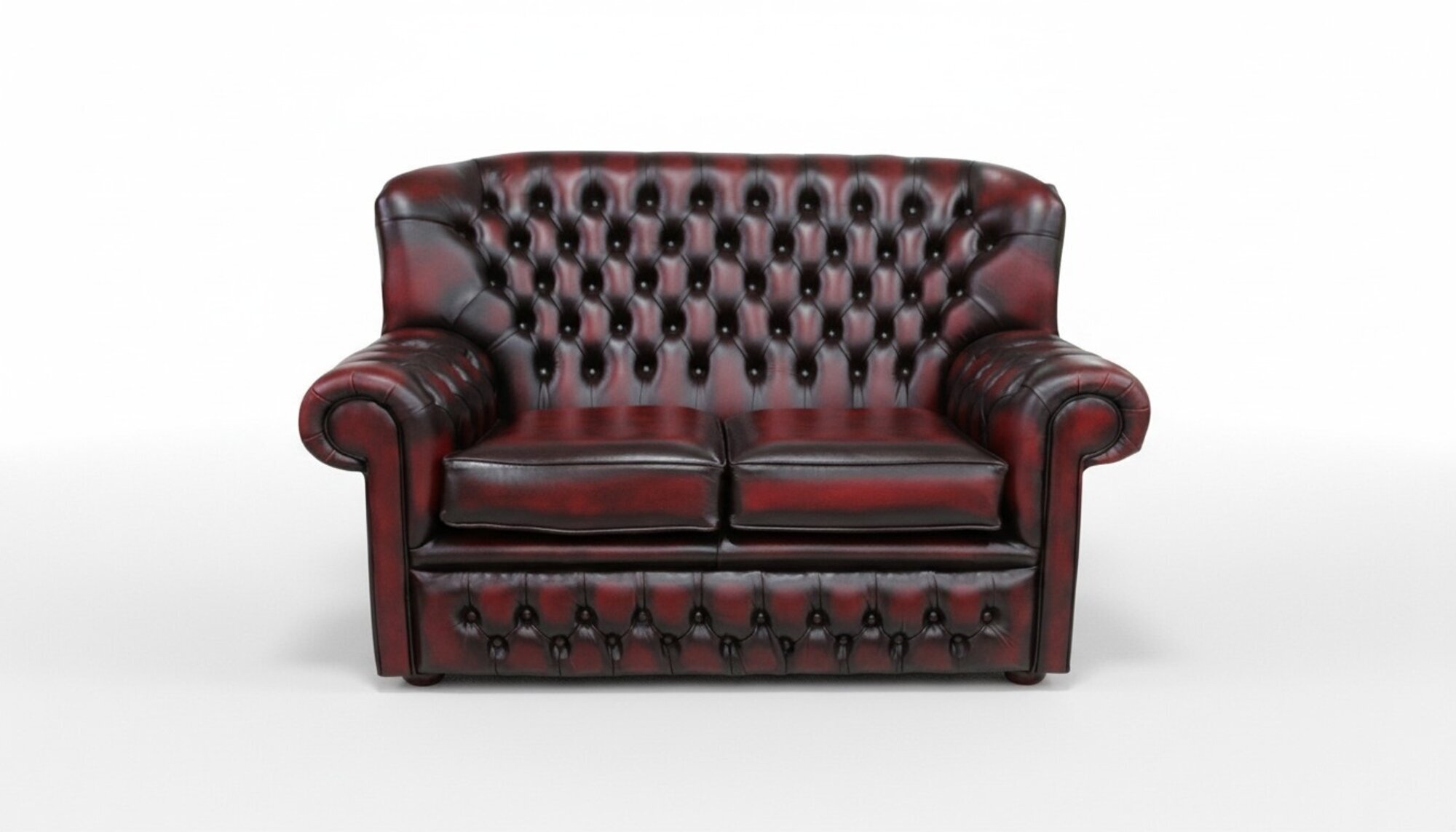 Chesterfield Neu Luxus 2 Sitzer Couch Polster Sofa Premium Kunstleder Couchen