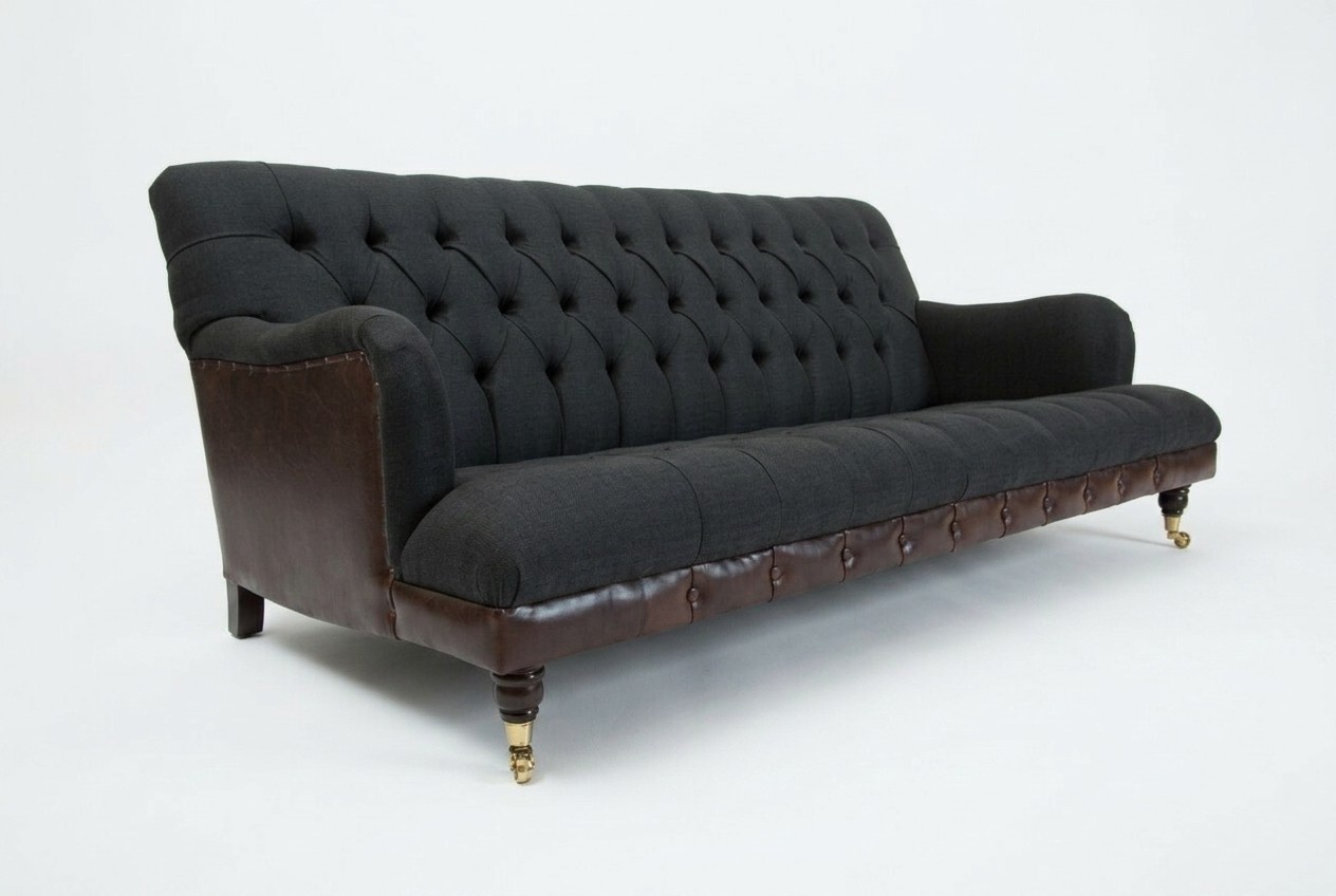 Chesterfield Original Sofa JVMoebel Couch Textil Sofas Couchen Stoff Neu