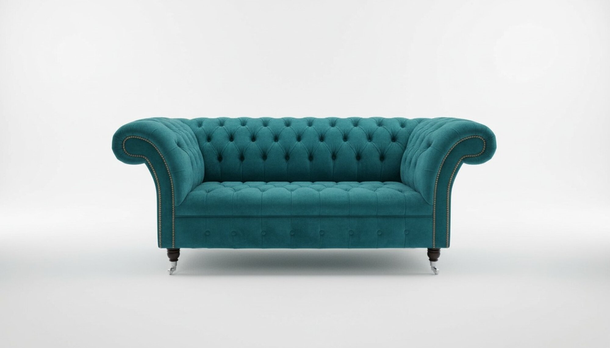 Chesterfield Polster Sofas Design Luxus Stoffsofas Textil Sofa 2 Sitzer