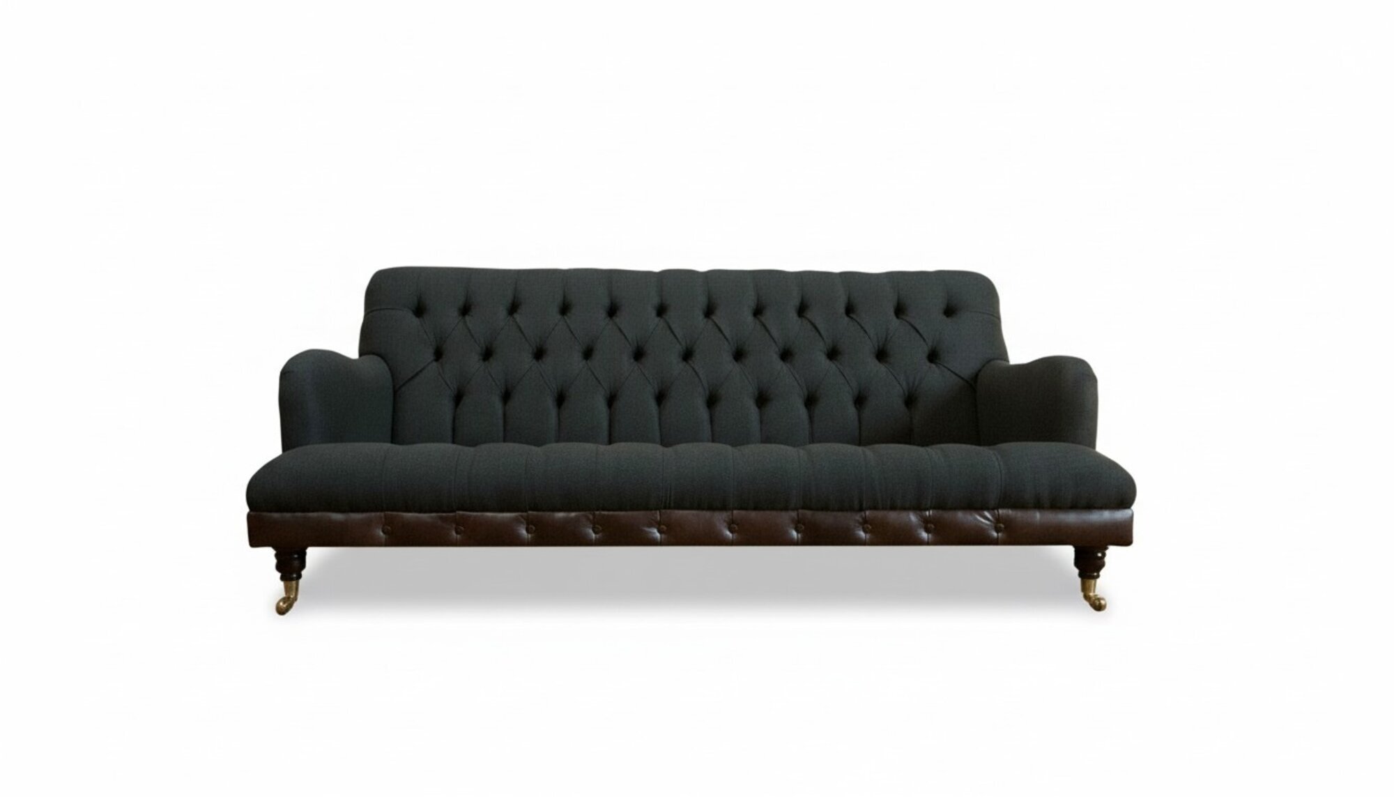 Chesterfield Schwarz Wohnzimmer Modern Design Couchen Sofa Luxus