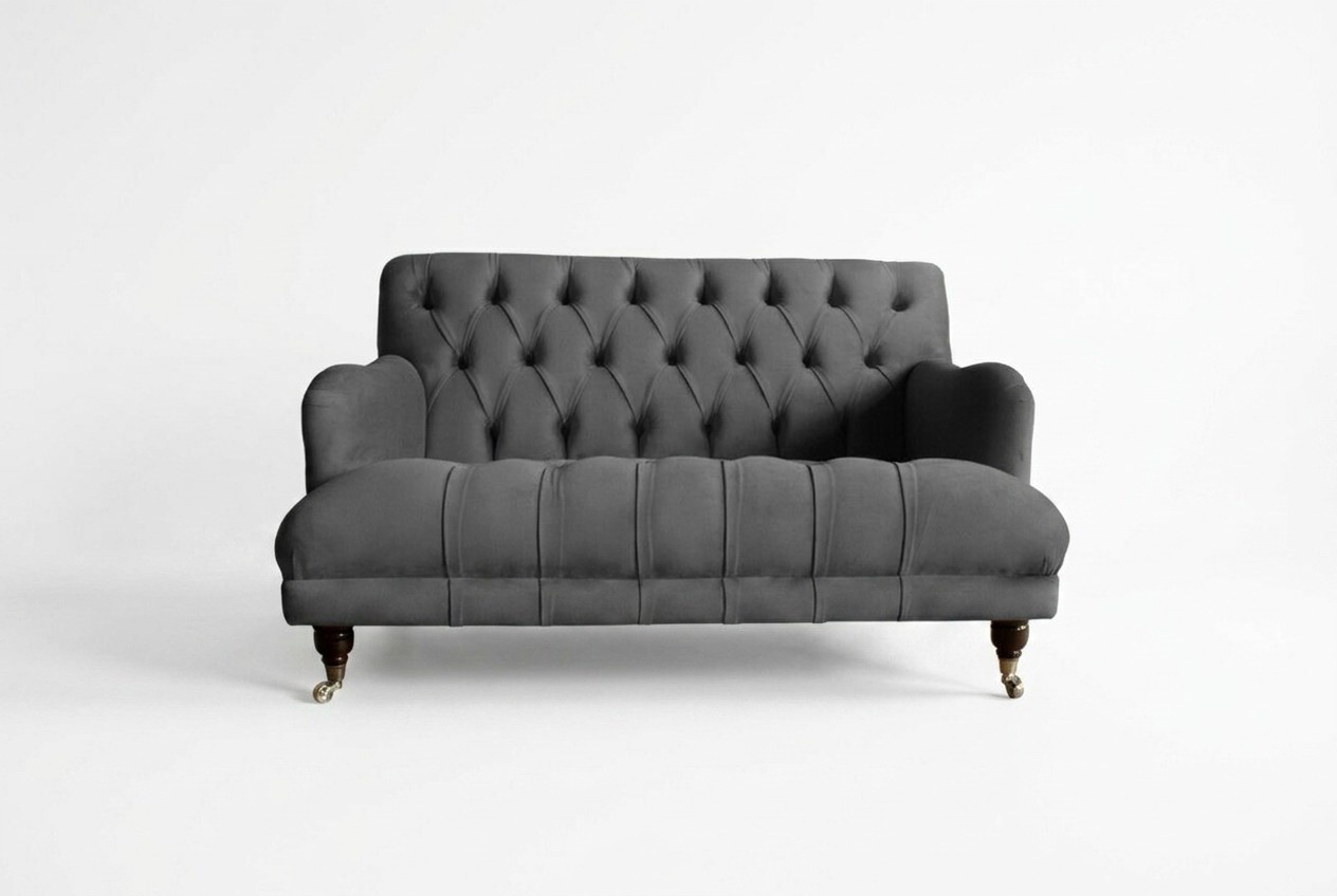 Chesterfield Sofa 2 Sitzer Couch Polster Sofas Couchen Sitz Polster Garnitur Neu