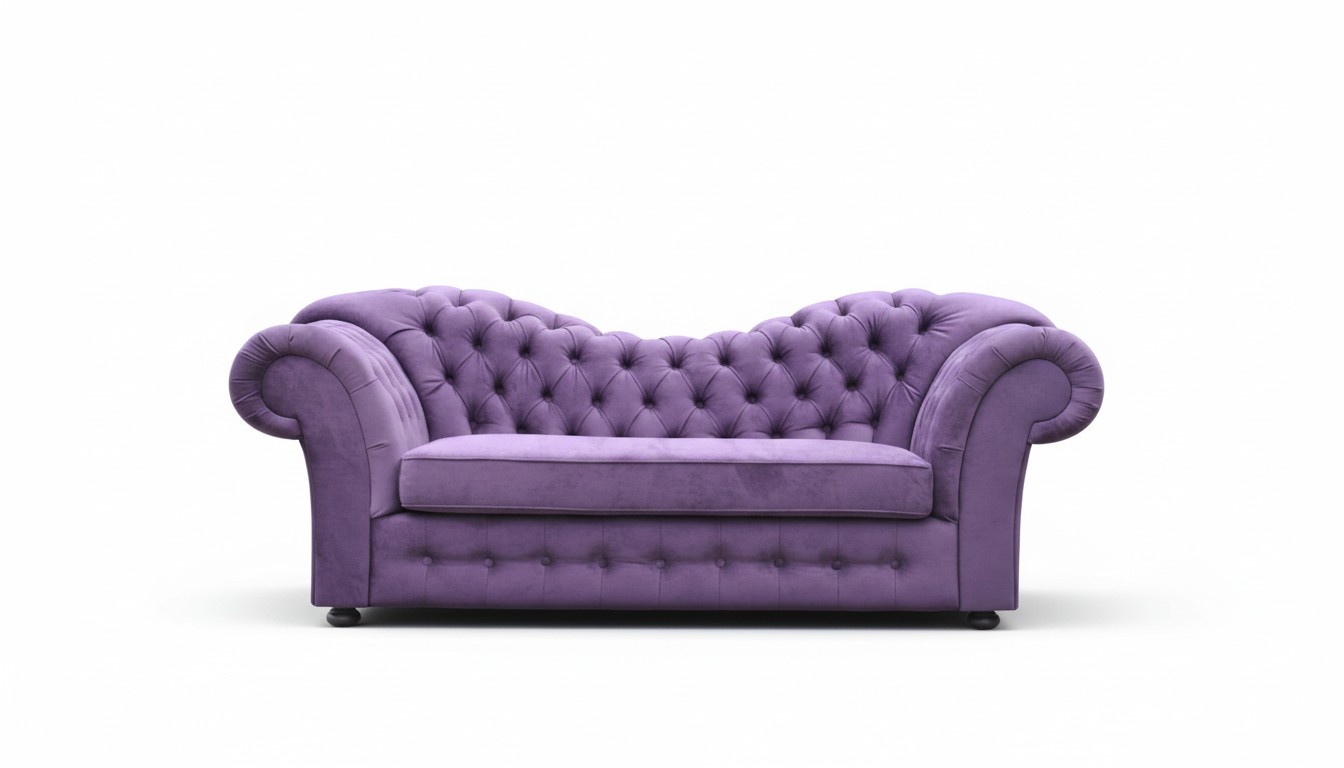 Chesterfield Sofa 3 Sitzer Bettfunktion Stoff Couch Polster Sitz Sofas Textil