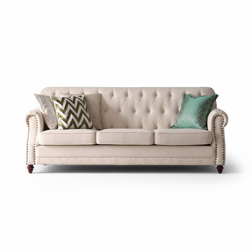 Chesterfield Sofa 3 Sitzer Wohnlandschaft Relax Sitz Design Couch Lounge Sofas