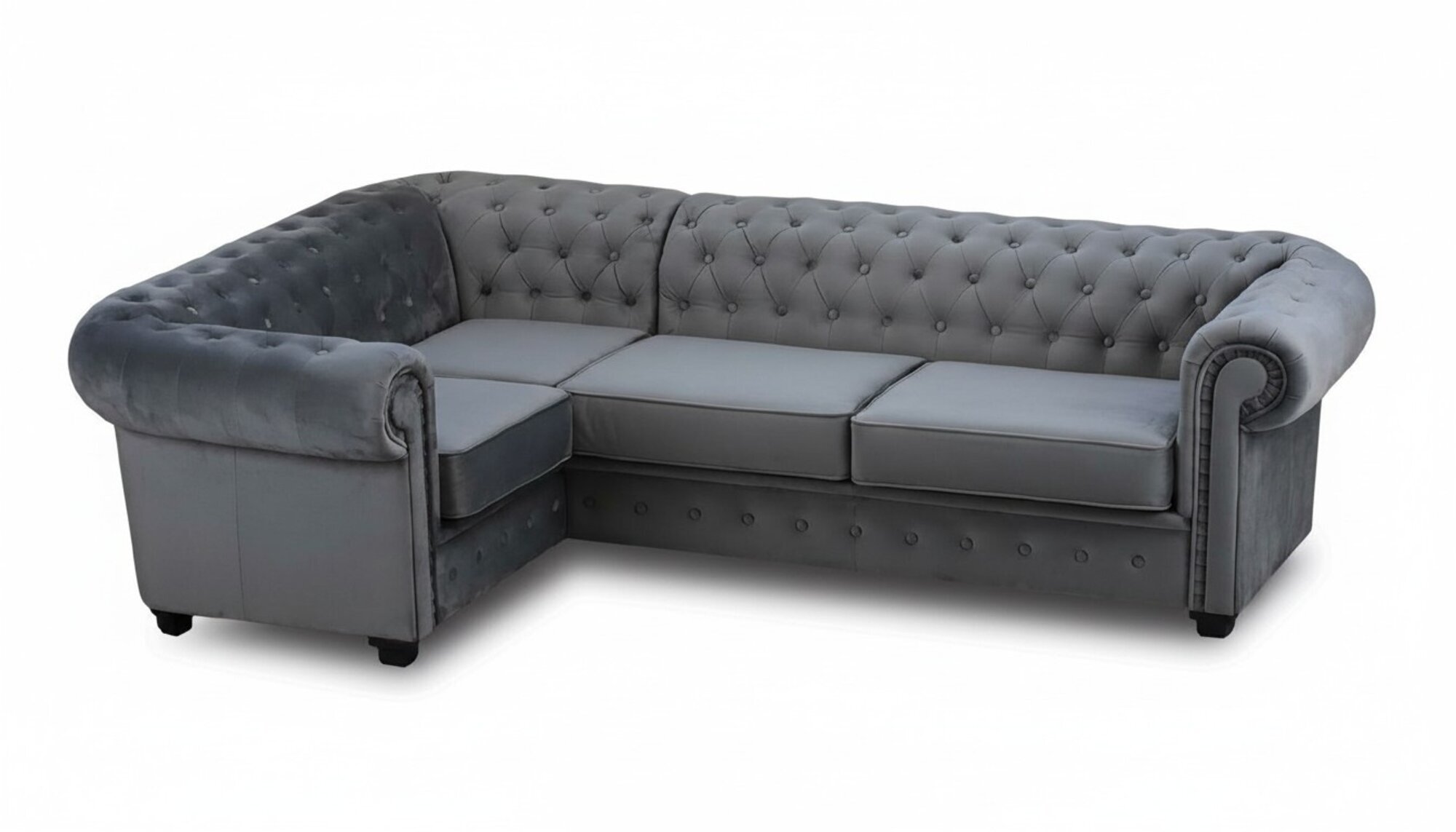 Chesterfield Sofa Couch Polster Möbel Eckgarnitur Sofas Couchen Stoff Textil