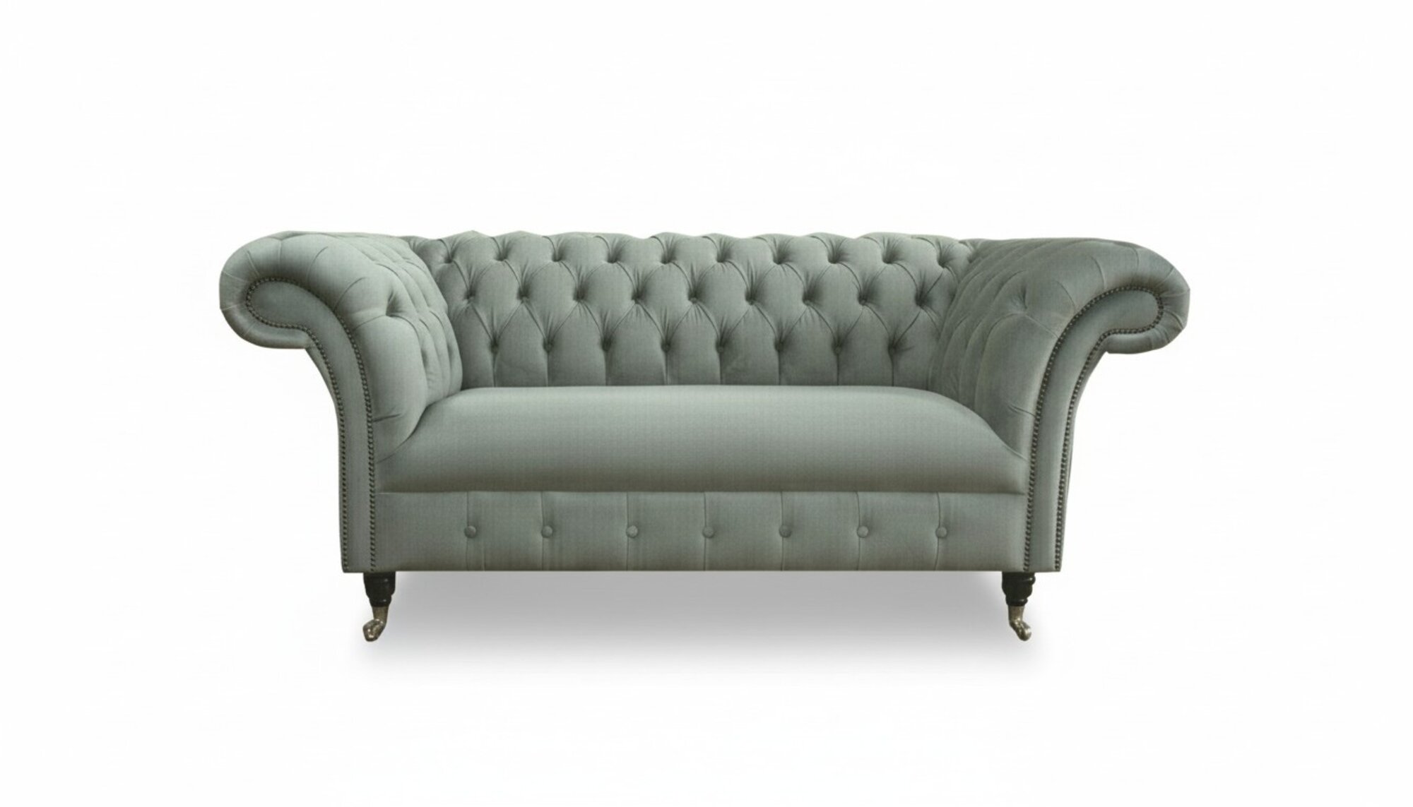 Chesterfield Sofa Couch Polster Sofas Klassischer 2Sitzer Leder Stoff Textil Neu