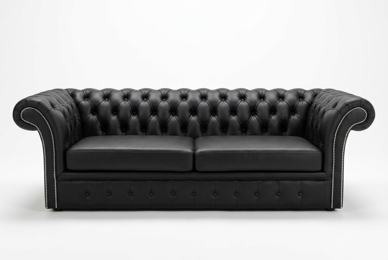 Chesterfield Sofa Couch Polster Stoff Leder Garnitur Deko Couchen Polster