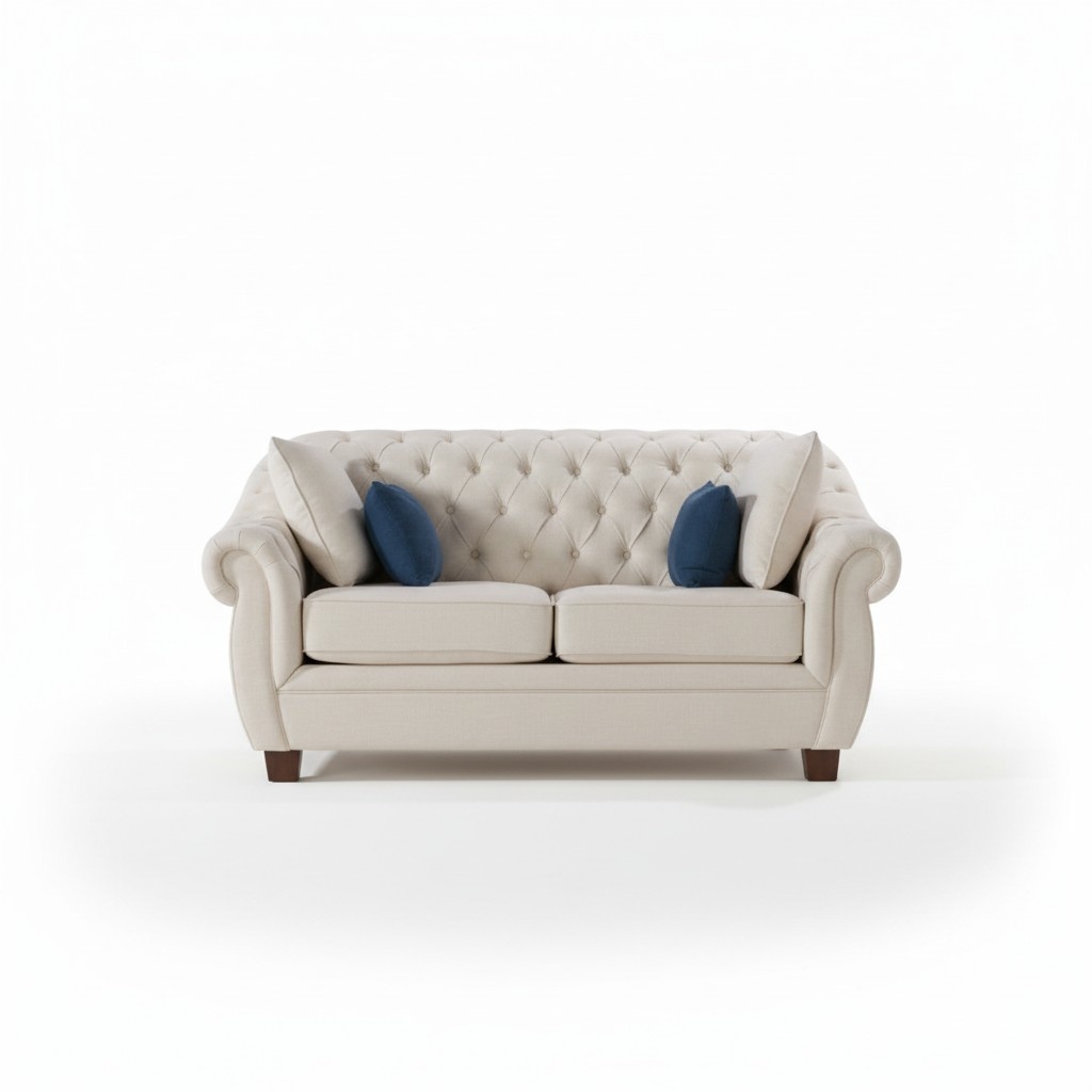 Chesterfield Sofa Deko Couch Polster Stoff Leder Couchen Garnitur Polster