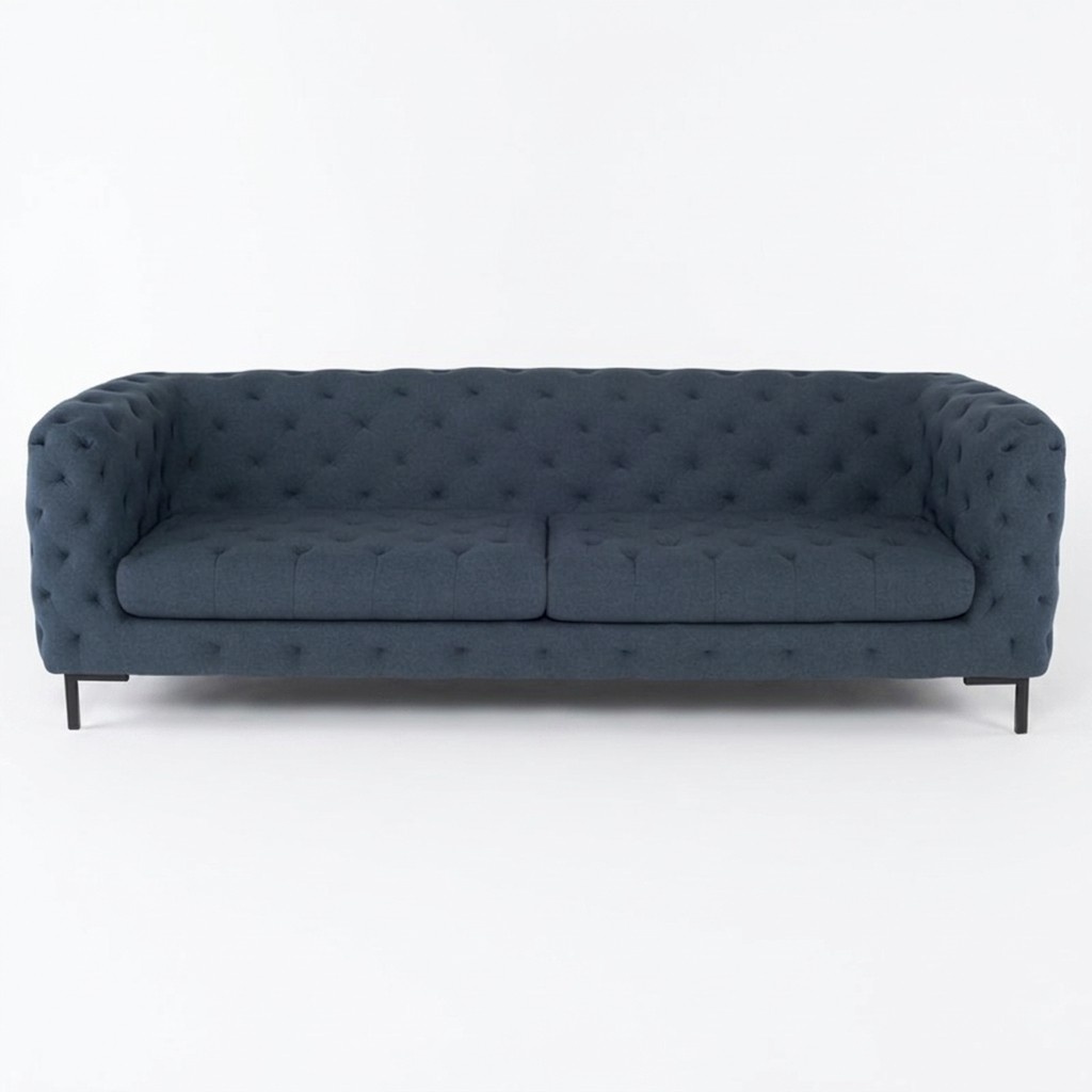 Chesterfield Sofa Couch Polster Stoff Leder Couchen Textil Garnitur