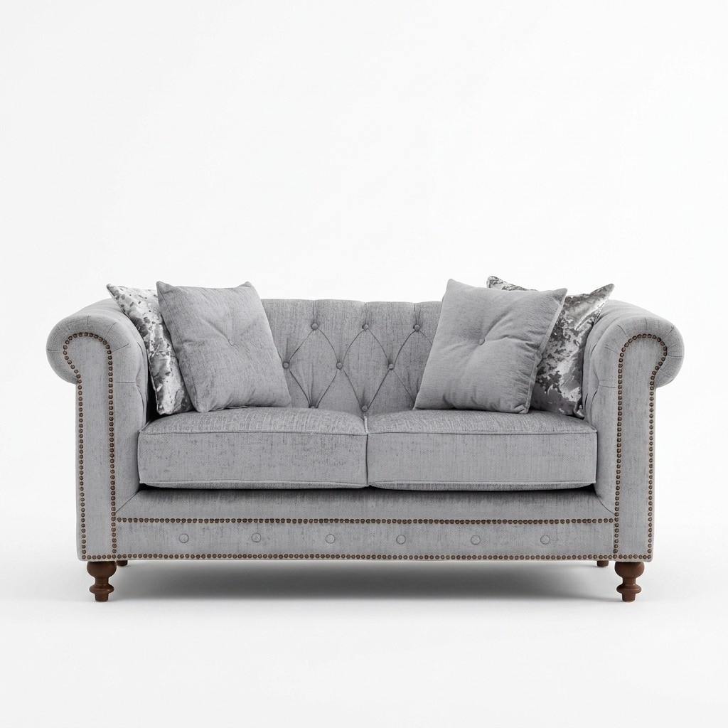 Chesterfield Sofa Deko Couch Polster Stoff Leder Couchen Polster Garnitur