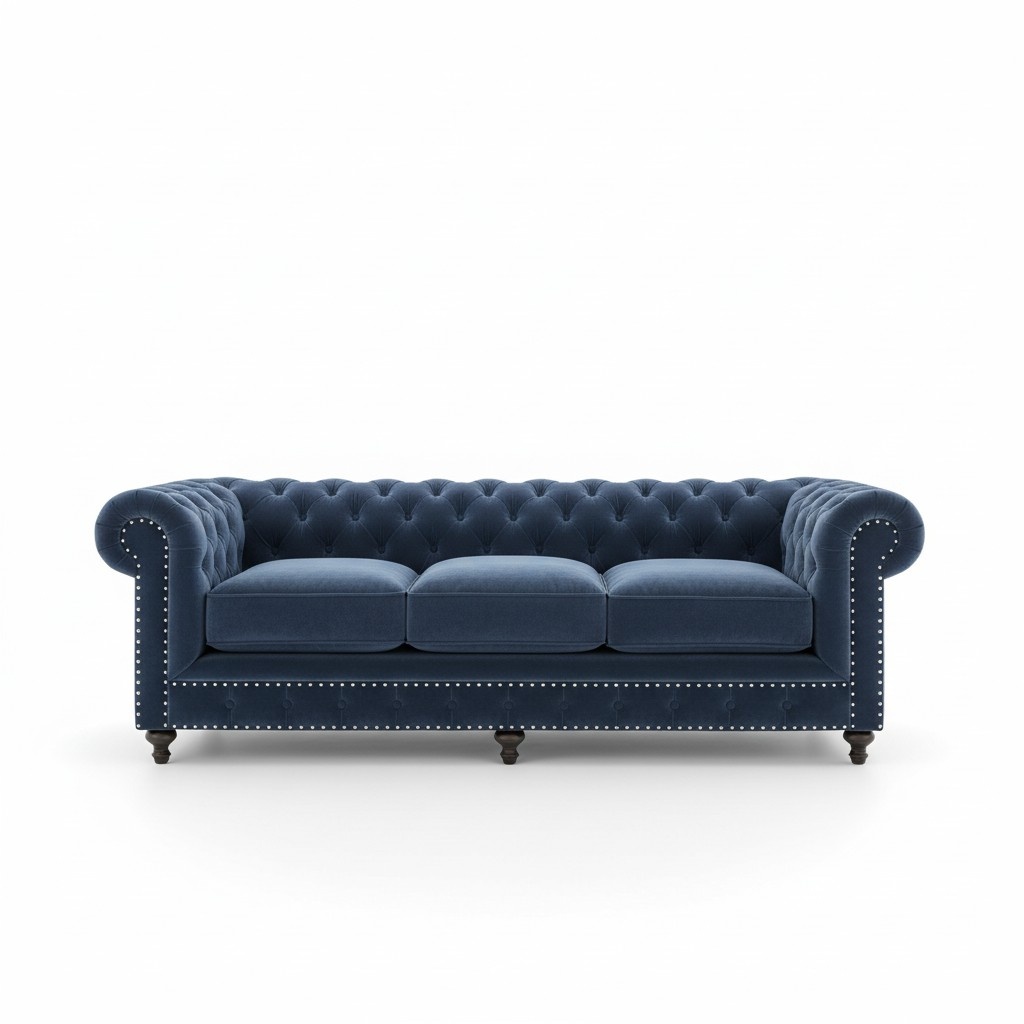 Chesterfield Sofa Couchen Polster Garnitur Couch Polster Stoff Leder
