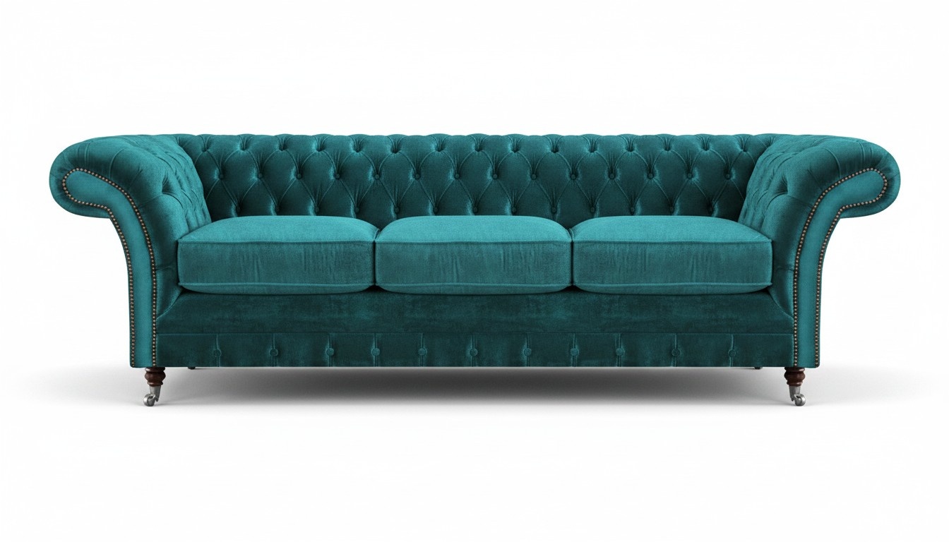 Chesterfield Sofa Dreisitzer Couch Polstermöbel Wohnzimmer Neu Möbel