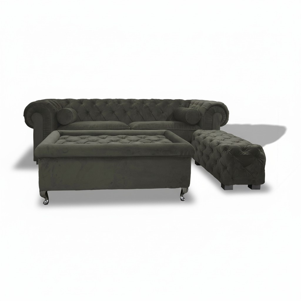 Chesterfield Sofa Polster Designer Couchen Sofas Garnitur Couch SLIII Sofa №29