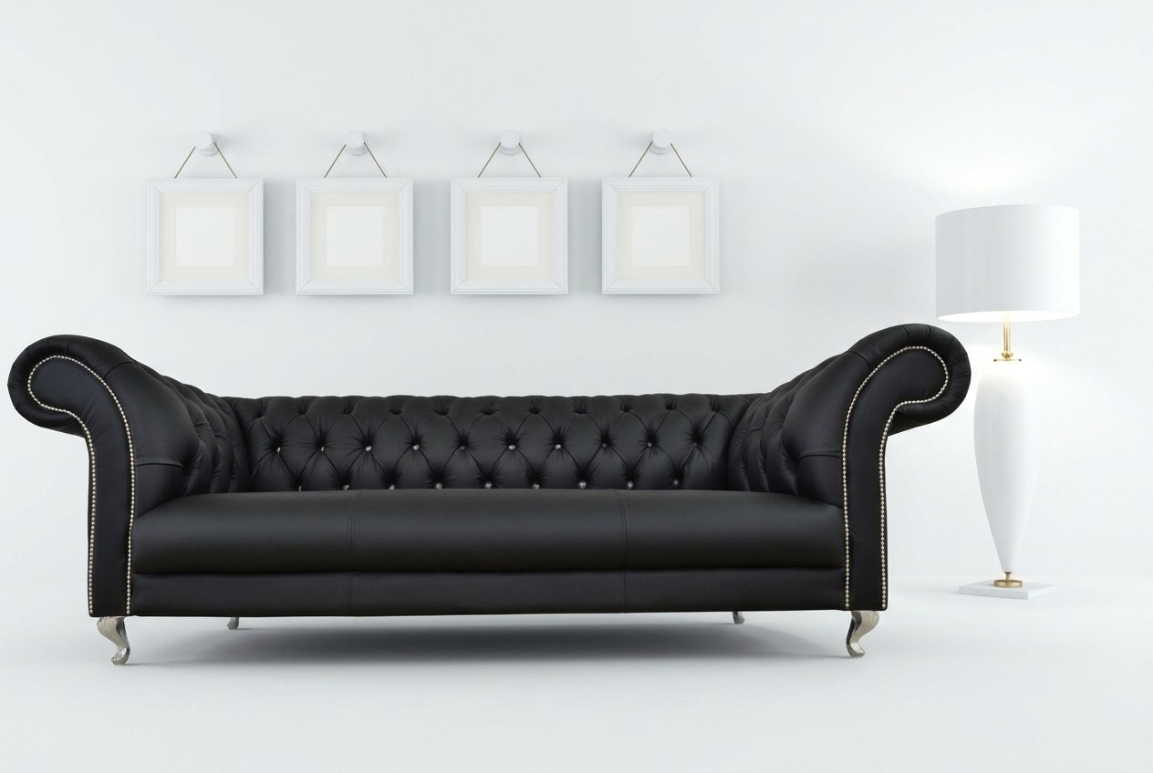 Chesterfield Sofa Polster Designer Couchen Sofas Garnitur Textil Stoff Textil 19