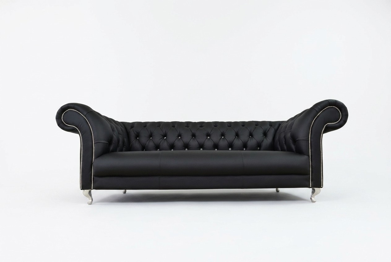 Chesterfield Sofa Polster Designer Couchen Sofas Garnitur Textil Stoff Textil 22