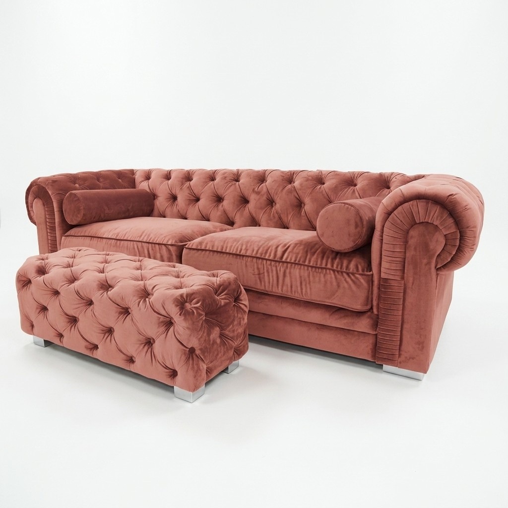 Chesterfield Sofa Polster Designer Couchen Sofas Garnitur Couch SLIII Sofa №33