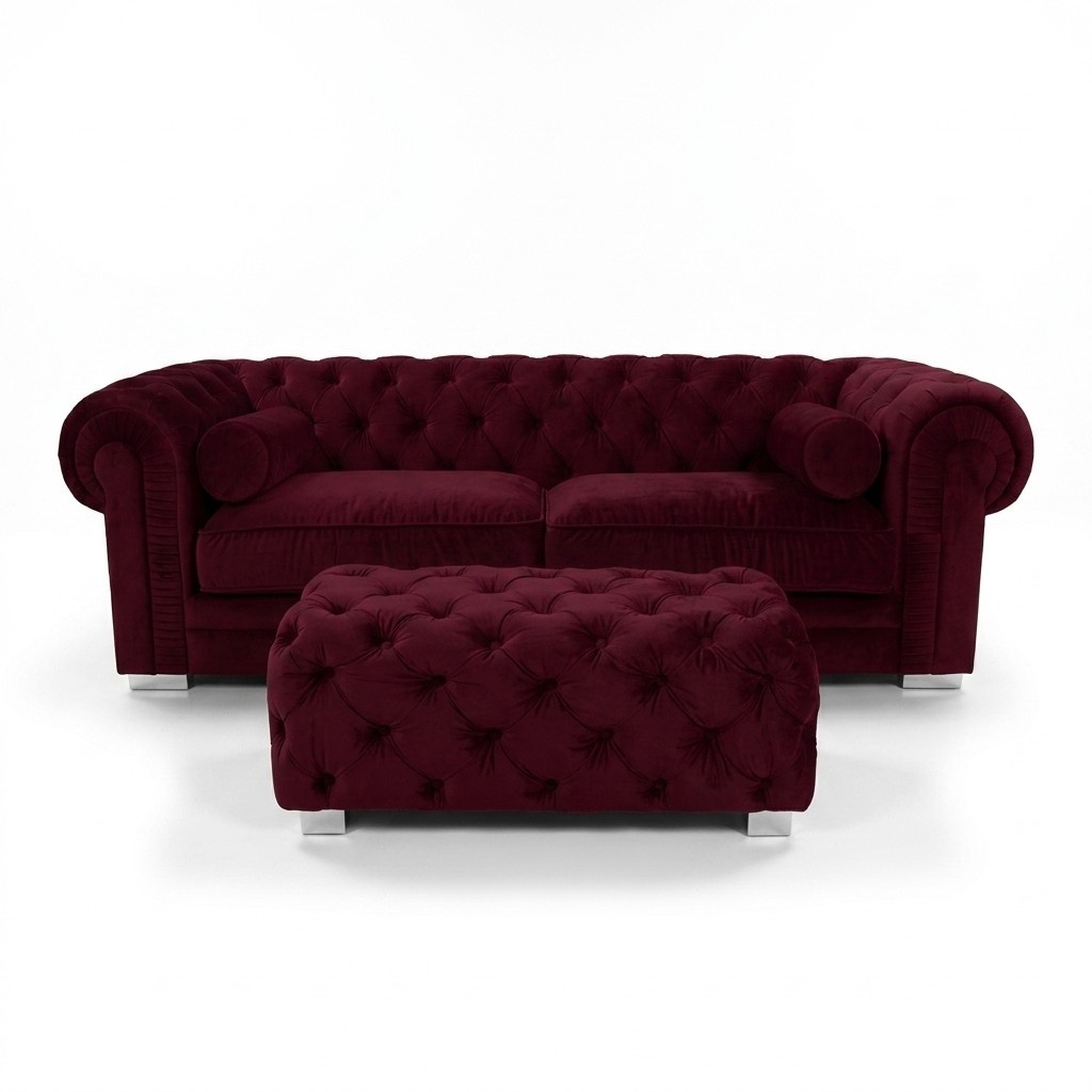 Chesterfield Sofa Polster Designer Couchen Sofas Garnitur Couch SLIII Sofa №30