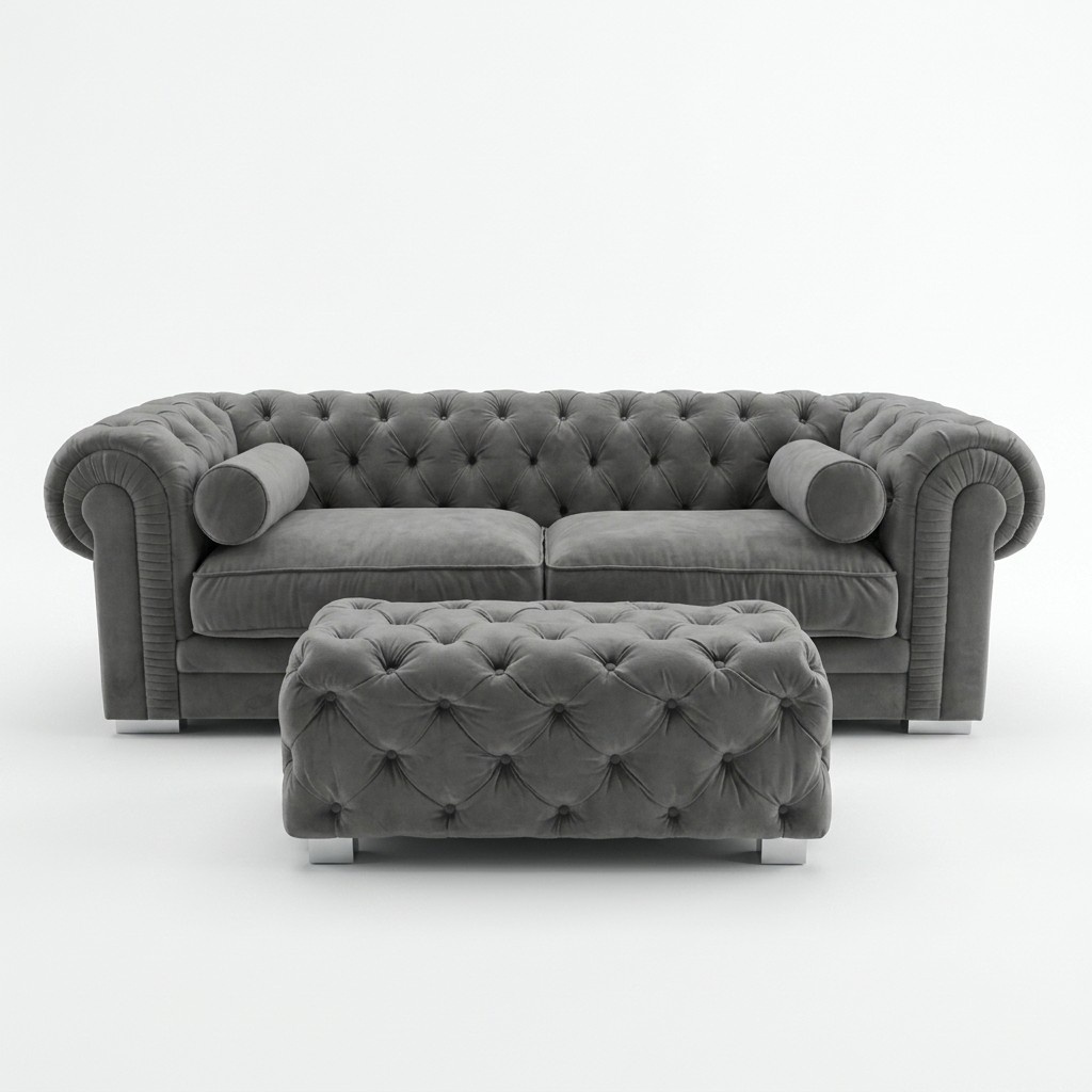 Chesterfield Sofa Polster Designer Couchen Sofas Garnitur Couch SLIII Sofa №32