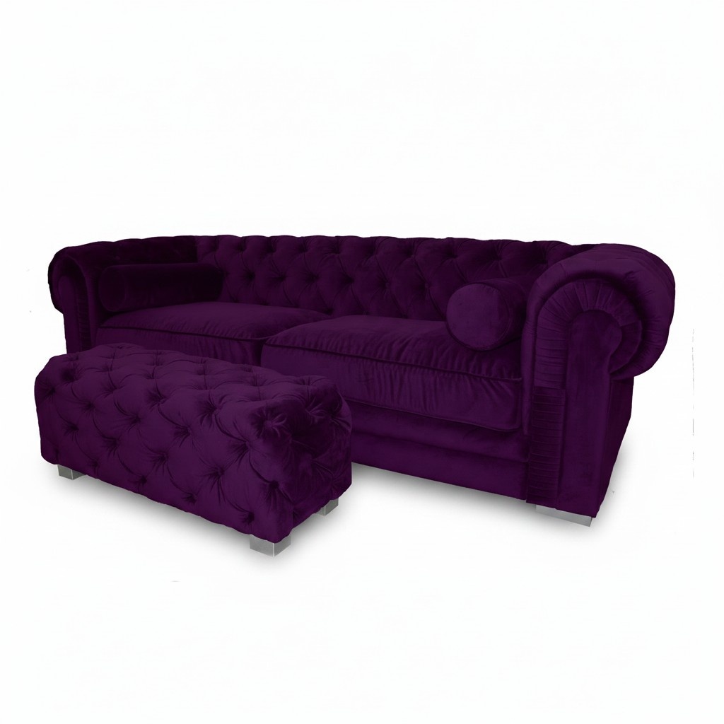Chesterfield Sofa Polster Designer Couchen Sofas Garnitur Couch SLIII Sofa №37