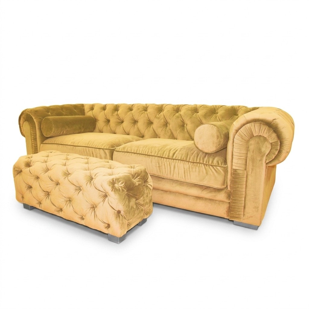 Chesterfield Sofa Polster Designer Couchen Sofas Garnitur Couch SLIII Sofa №36