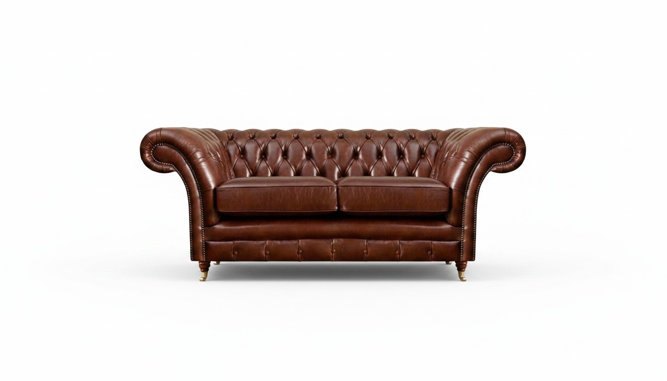 Chesterfield Sofa Zweisitzer Couch Wohnzimmer Polstermöbel Neu Einrichtung