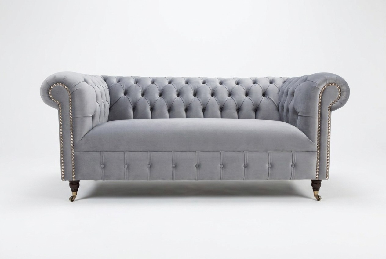 Chesterfield Textil Sofa Couch big Sitz Polster Leder Stoff sofas couchen xxl