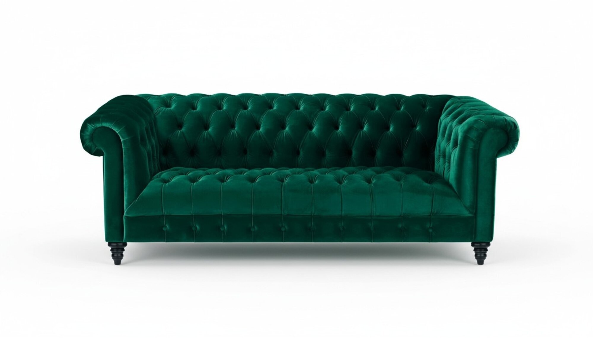 Chesterfield Turkis Couch Luxus Polster Möbel Sofa mit Knöpfen Dreisitzer Samt