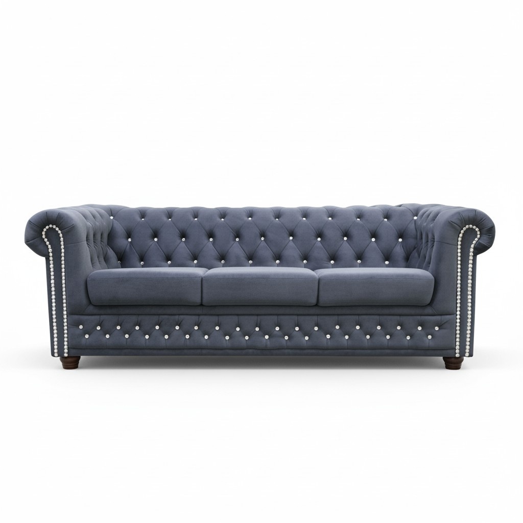 Chesterfield York Blink 3 Sitzer Couch Polster Sofas Couchen Neu Sofa Designer