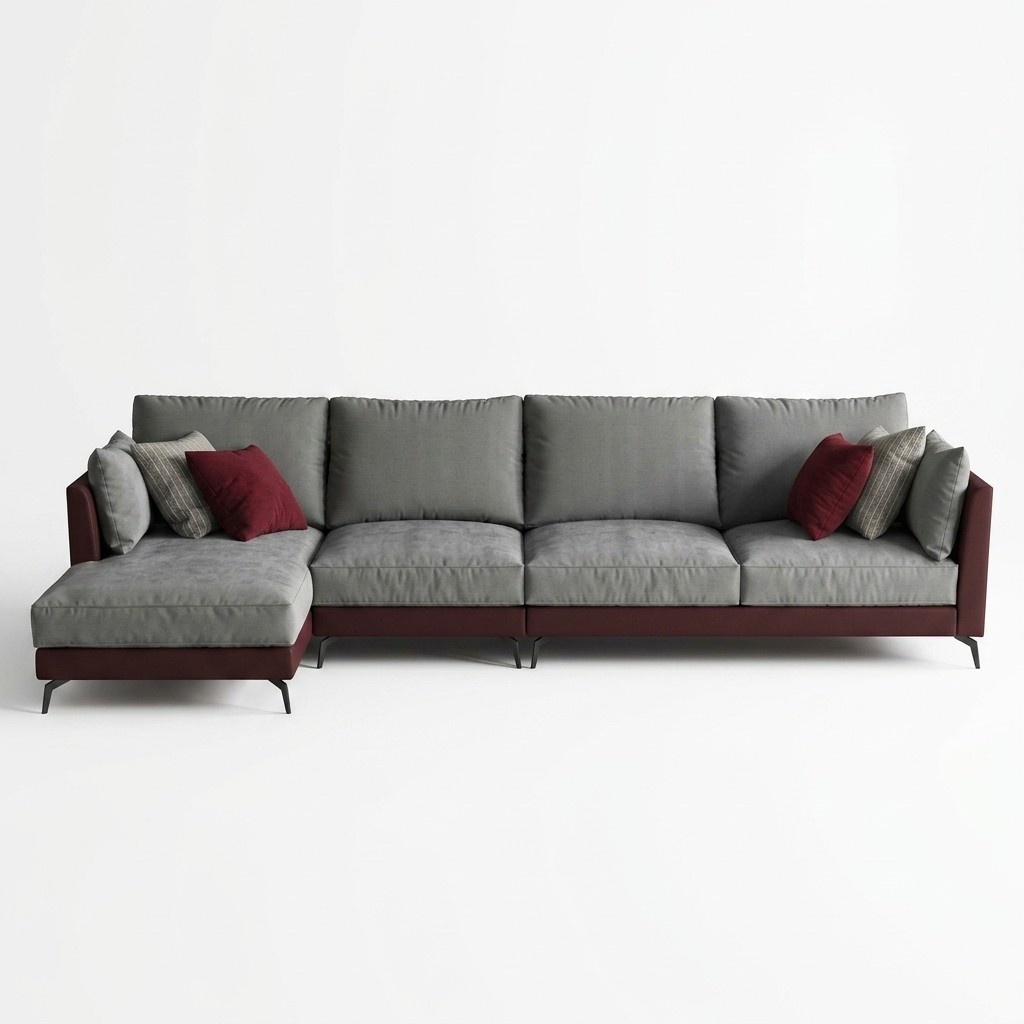 Couch Ecksofa L-Form Wohnlandschaft Sofa Polster Garnitur Stoff Sofas Möbel