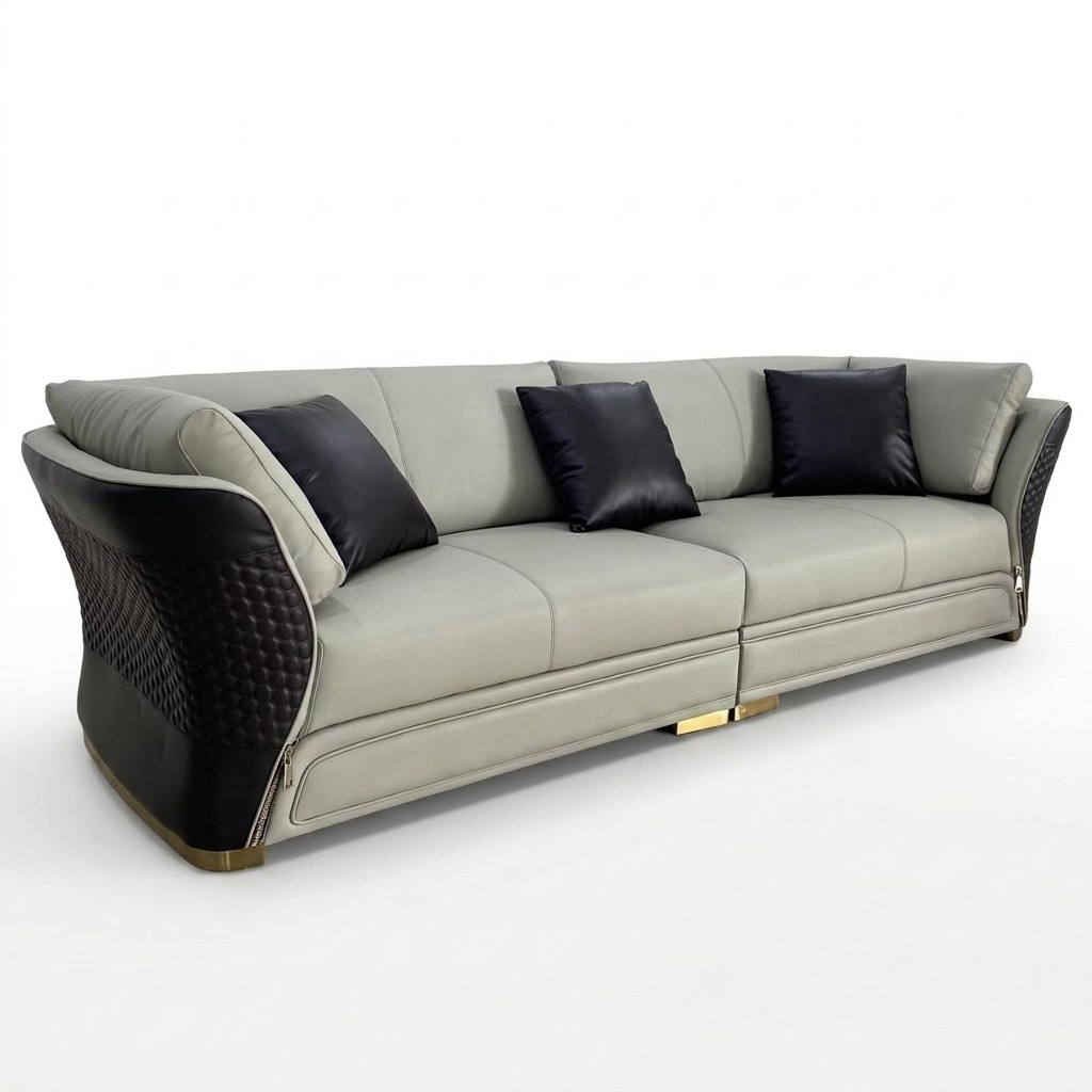 Couch Polster Design Sofa Moderne 4er Sitz Sofas Wohn Zimmer Deko Möbel