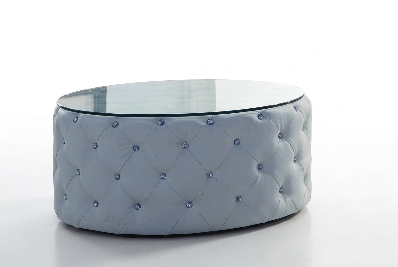 Couch Tisch Kaffee Beistell Design Chesterfield Rund Wohnzimmer