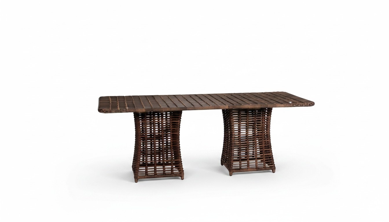 Couchtisch Braun Luxus Moderner Tisch Design Kaffeetisch Hochwertig Rattan