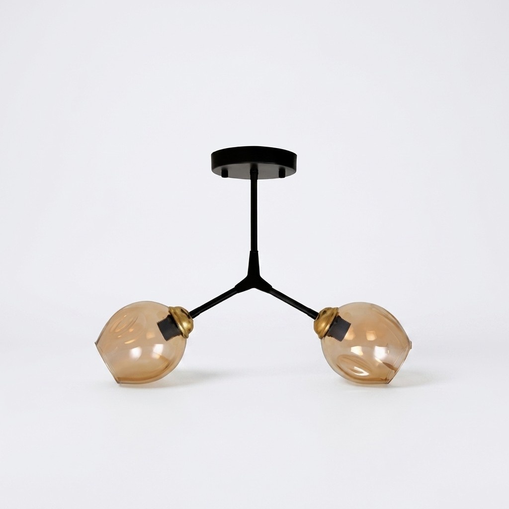 Deckenleuchter Lüster Kronleuchter Deckenlampe Lampen Glas Modern Gold