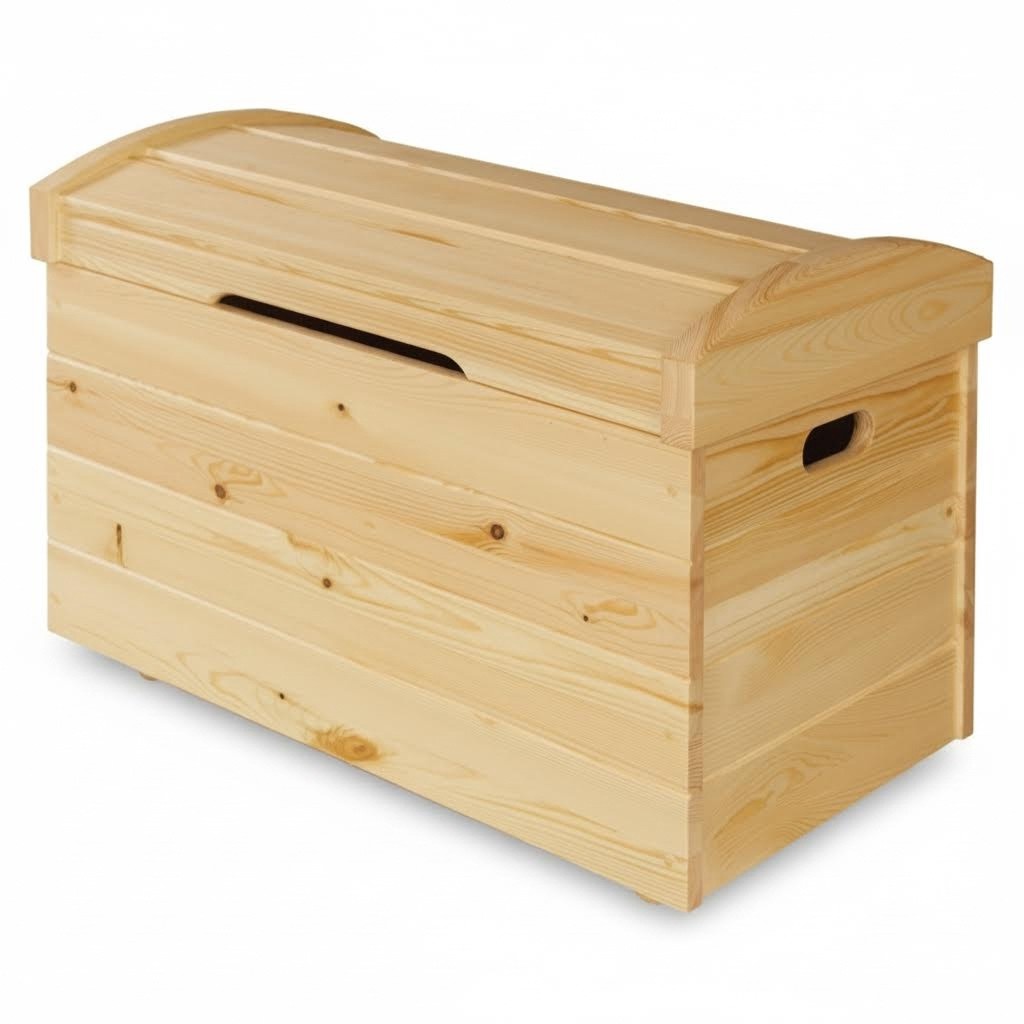 Deko Box Vollholz Möbel Holz Möbel Handarbeit Schatule Truhe Echtholz 90x55cm
