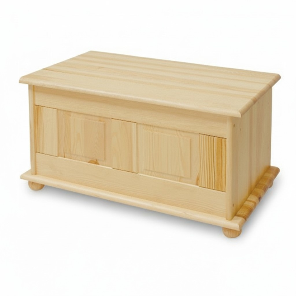 Deko Box Vollholz Möbel Holz Möbel Handarbeit Schatule Truhe Echtholz 86x45cm