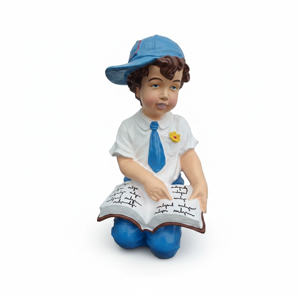 Deko Figur Statue Skulptur 47 cm Figuren Statuen Skulpturen Junge Garten