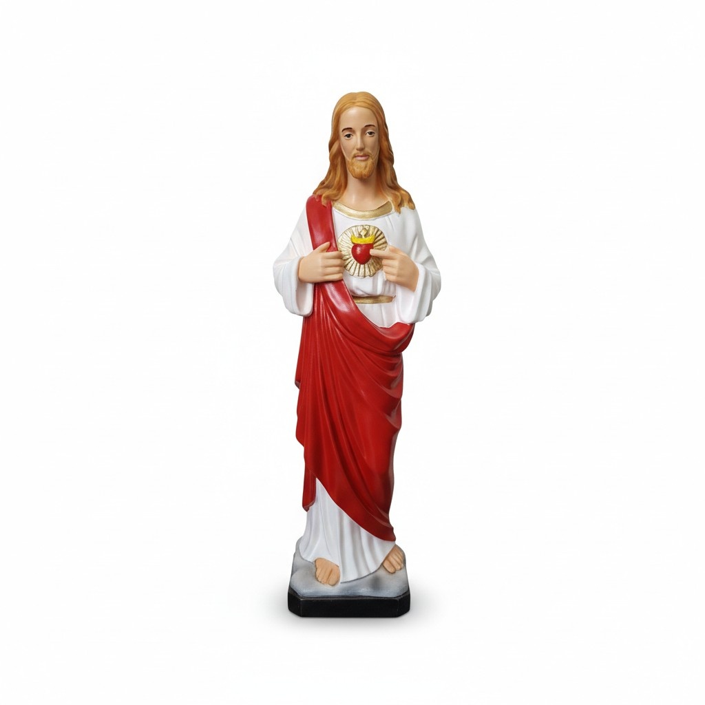 Deko Figur Statue Skulptur 82 cm Figuren Statuen Skulpturen Garten Jesus