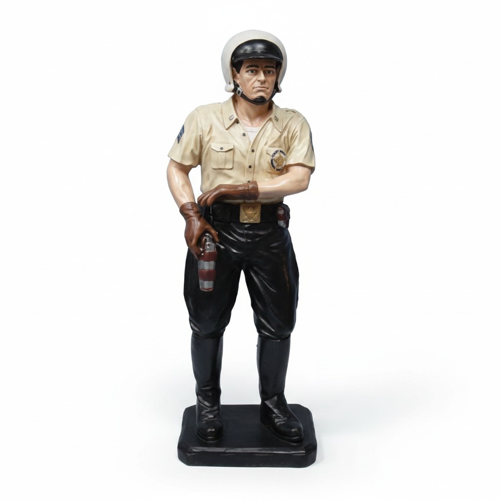 Dekoration Laden Polizist Highway Cop 105cm Statue USA Figur Skulptur