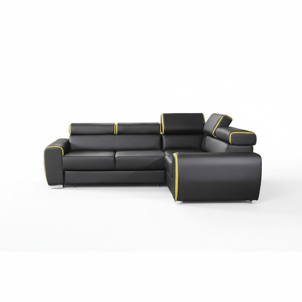 Design Ecksofa Sofa Bettfunktion Couch Polster Sitz Eck Sofas Couchen Neu dublin