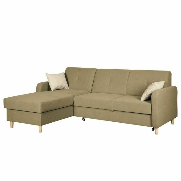 Ecksofa L-Form Sofa Wohnlandschaft Garnitur Polster Design Bettfunktion Modern