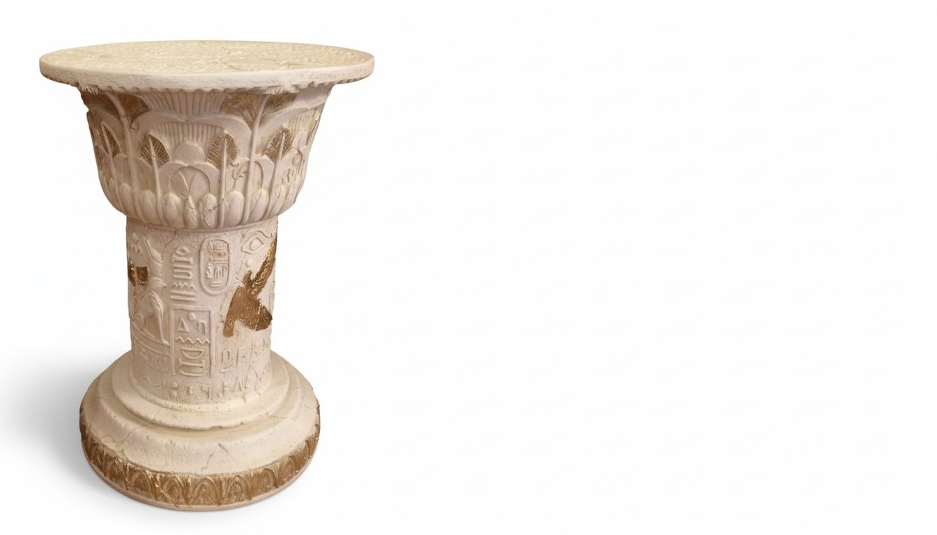 Design Ägyptische Kolumne Dekosäule Säulen Blumensäule Ständer