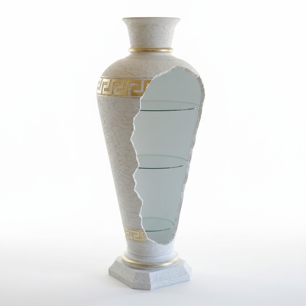 Design Bar Vasenbar Regal Glas Leuchte Vase Schrank Vitrinen 6851