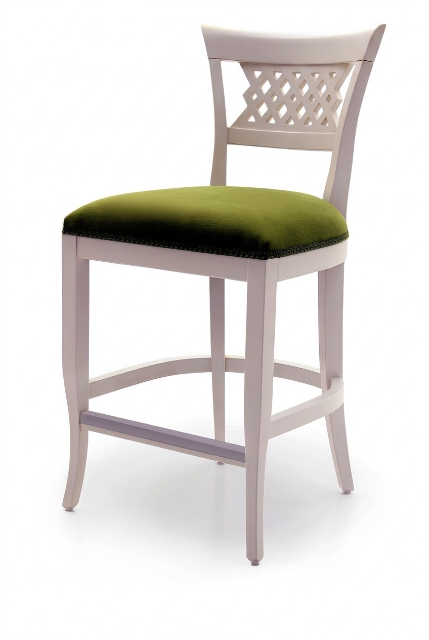 Design Barstühle Bar Hocker Tresen Stühle Samt Barhocker Barstuhl 1x Stoff
