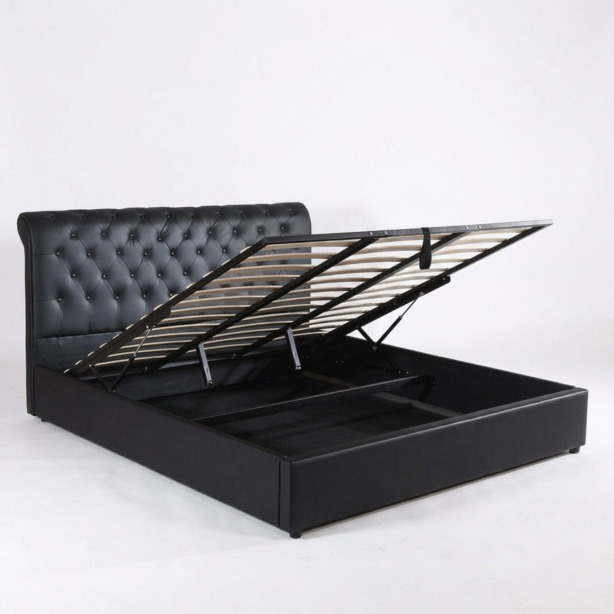 Design Bett Chesterfield Textil Samt Polster Leder Hotel Betten Schlafzimmer