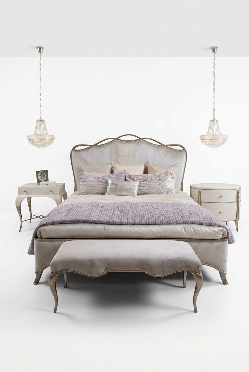 Design Bett Klassisch Schlafzimmer Betten Textil Hotel Polster Hochwertige Möbel